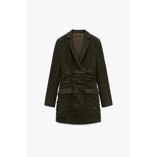 ZARA Đức - Đầm chính hãng auth new tag cao cấp có sẵn sale váy 9162/317 vest blazer đắp chéo ngắn tay dài