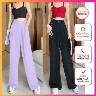 Quần ống suông rộng culottes dài 100cm