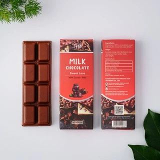 ( Chocolate thanh )Kẹo socola thanh 20g vị sữa nhân hạt cacao Nibs tăng cân Figo, đồ ăn vặt nội địa cho bé, healthy