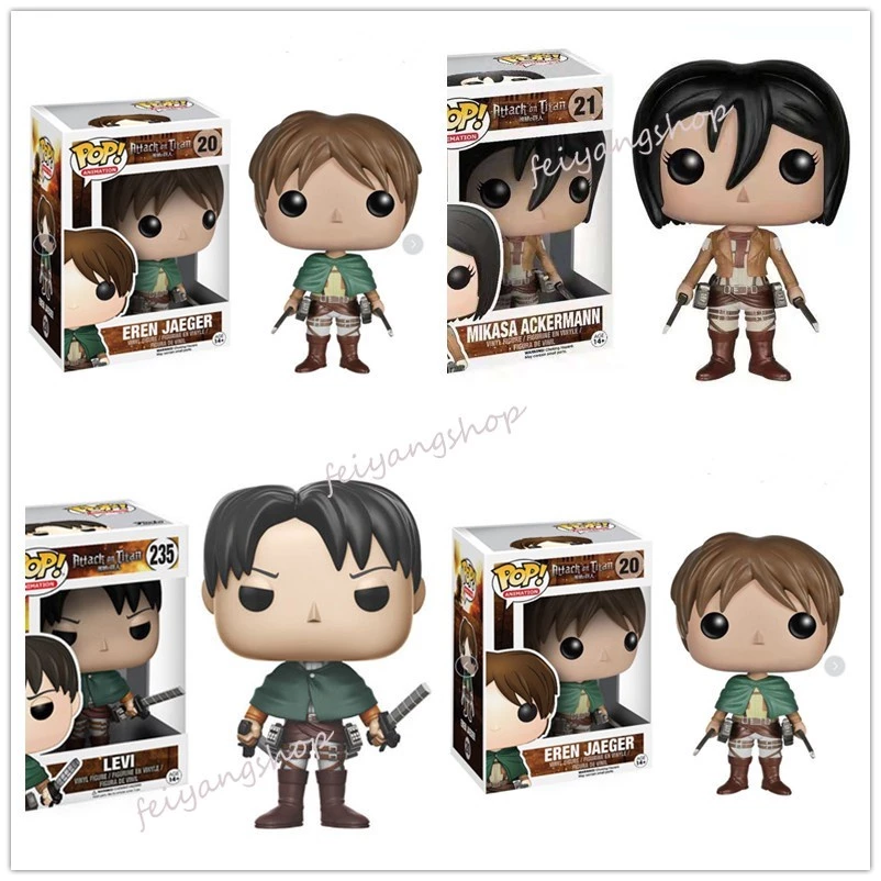 Funko Pop Mô Hình Nhân Vật Levi Mikasa Trong Attack on Titan