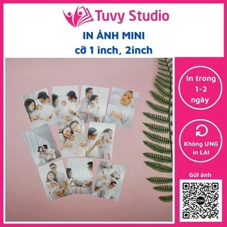 In ảnh theo yêu cầu - ảnh 1 inch 2,5x3,5 cm, ảnh 2 inch 3,5x5 cm bỏ móc khóa album ảnh, trang trí sổ tại Tú Vy Studio