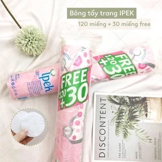 Bông tẩy trang ipek thổ nhĩ kì 150 miếng ( 120+30 miếng)