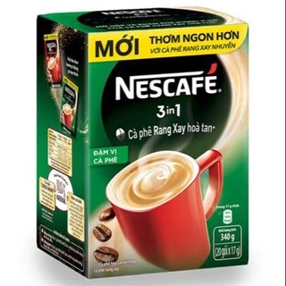 Hộp 18 gói x 17g NESCAFE 3in1 Rang xay Đậm Vị Cà Phê