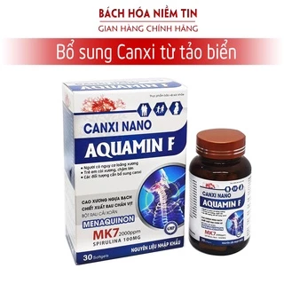 Canxi Aquamin F 800mg - Calci từ tảo biển Phát triển hệ xương, chắc khỏe xương, giảm loãng xương - Hộp 30 viên