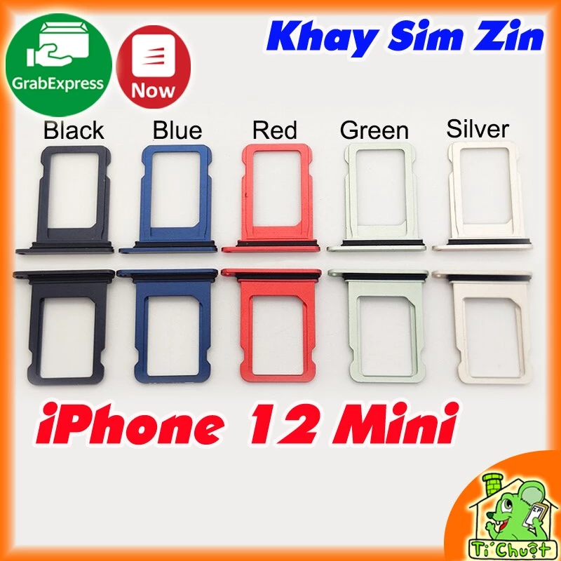 Khay SIm iPhone 12 Mini 5.8" ZIN có Ron Chống Nước & Lẫy Giữ Sim