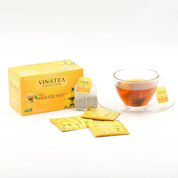 Trà Vinatea thảo mộc dạng túi lọc nhiều vị hộp 50g