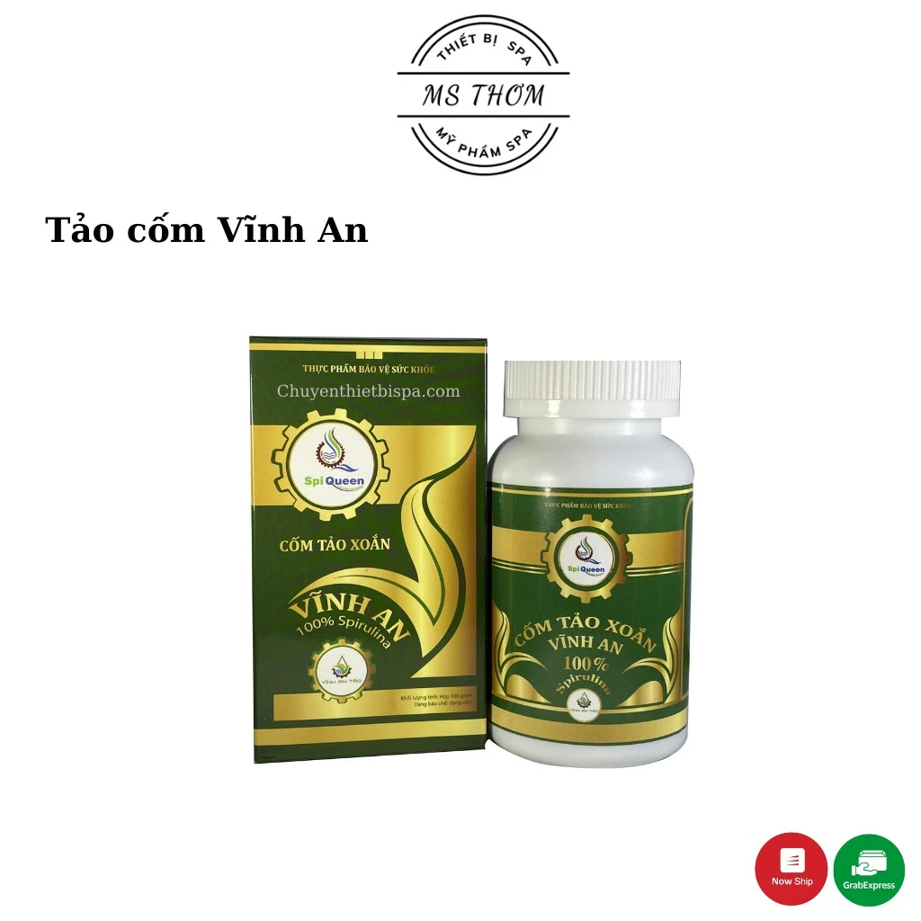 Tảo cốm Vĩnh An 100g dùng để Cấy tảo xoắn trong Spa/ TMV giúp da trắng sáng, mịn màng