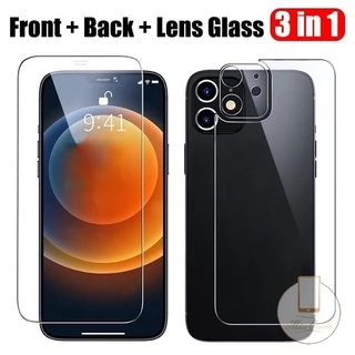 Kính Cường Lực 3 Trong 1 Cho iPhone 14 Pro Max 14 Plus 7Plus 8Plus 11 XR 12 Pro Max 6 6S Plus 7 8 11Pro Max 13 Pro Max SE 2020