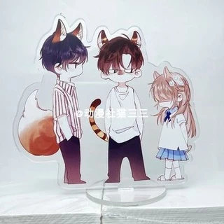 Mô hình Standee VỤNG TRỘM KHÔNG THỂ GIẤU - TÌNH YÊU THẦM KÍN tượng acrylic standee manhua mica chibi trang trí trưng bày