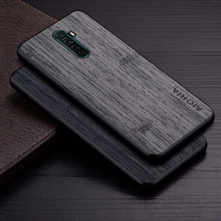 Ốp Lưng Cho Oppo Realme X2 Pro Họa Tiết Gỗ Tre Da Vỏ Điện Thoại Sang Trọng coque Cho Oppo Realme X2 Pro case capa