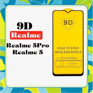 Kính Cường Lực Realme 5 / Realme 5s / realme 5 Pro / realme Q / realme c11 Full Màn Hình 9D  tặng phụ kiện dán