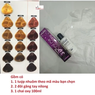 Kem nhuộm tóc 3D Lavox + oxy