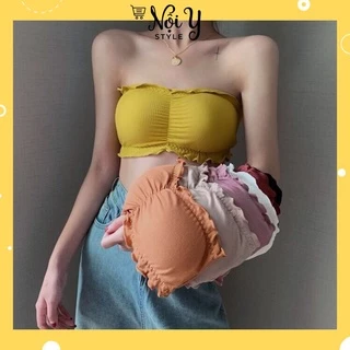 Áo Bra Nữ Quây Không Dây Cotton Nhún Bèo Siêu Xinh MS.BÈO1