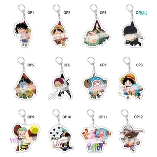 Móc Chìa Khóa Bằng Acrylic Trong Suốt Hình Nhân Vật Anime One Piece