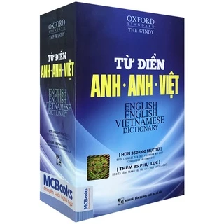 Sách - Từ Điển Anh Anh Việt Phiên Bản Bìa Mềm Màu Xanh - Giải Nghĩa Đầy Đủ Ví Dụ Phong Phú