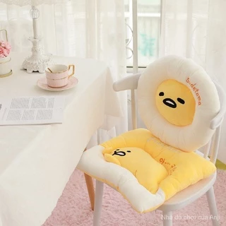 Gudetama Gối Tựa Lưng Đệm Lót Ghế Văn Phòng Đai Cài Hoạt Hình