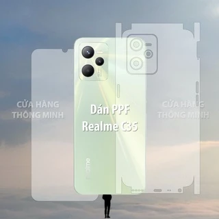 Tấm dán Realme C35 dán PPF mặt trước/dán mặt sau/dán màn hình/dán mặt lưng Full viền chuẩn