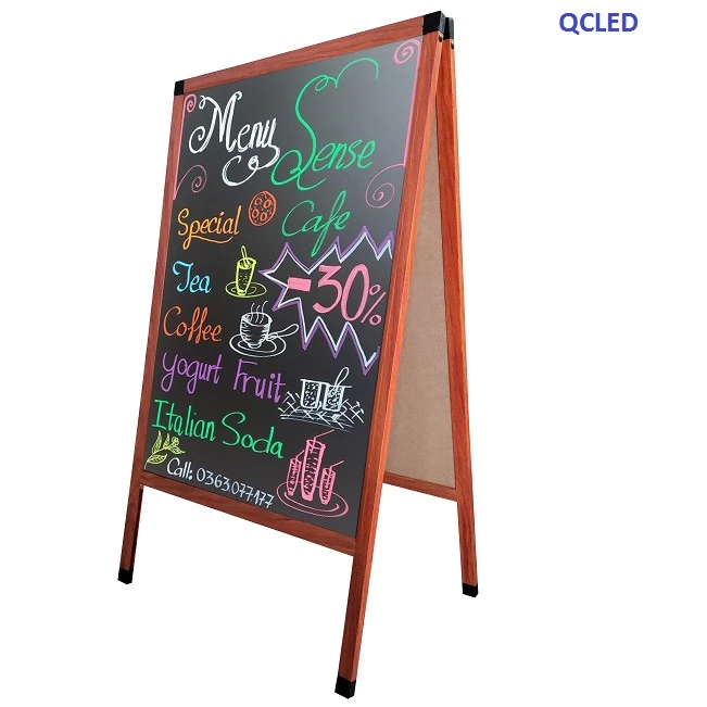 Bảng Menu gỗ 2 mặt 60x100cm