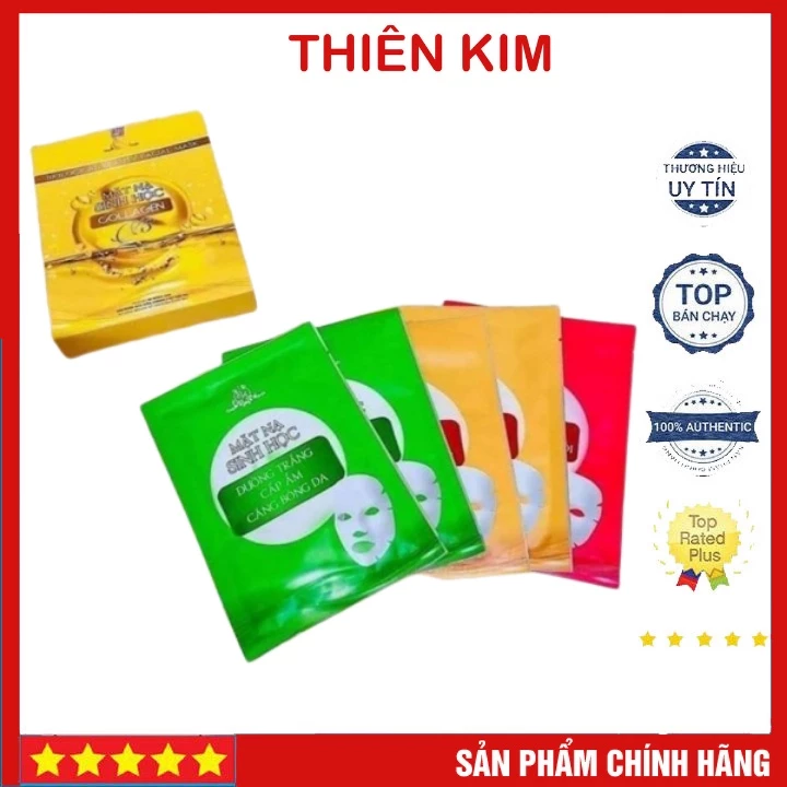 Mặt Nạ Sinh Học Collagen X3 Chuyên Dưỡng Trắng, Cấp Ẩm Chống Lão Hóa Da Hộp 5 Miếng Mỹ Phẩm Đông Anh