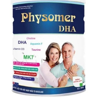 [Combo 02 hộp x 900gr/hộp] Sữa bột Physomer DHA dành cho người trung và lớn tuổi, HSD 2025