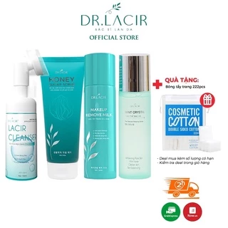 [Combo 10%] chăm sóc da Dr. Lacir 4 sản phẩm làm sạch sâu cho da DR127