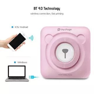 Thiết bị in cầm tay không dây bluetooth, in bill, in ảnh Peripage A6 - Có sẵn 1 cuộn giấy