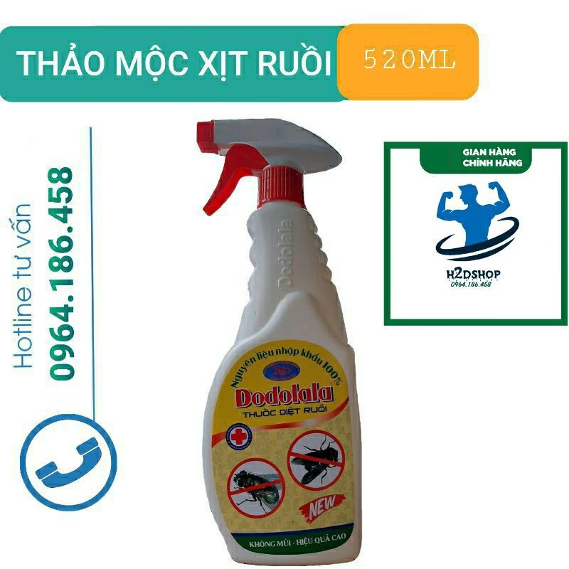 Thuốc xịt Ruồi Dodolala 520ml Chai lớn- Tiết kiệm