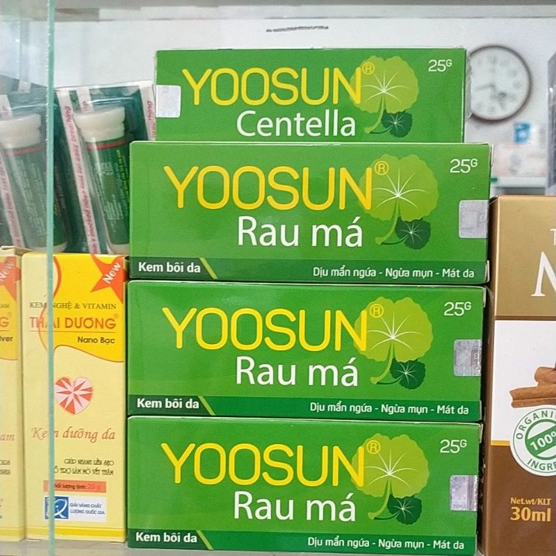 Yoosun Rau má ngừa rôm sảy, mẩn ngứa, hăm tã, muỗi đốt cho bé, kem ngừa sẹo mụn giảm thâm từ thảo dược