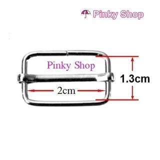 [Giá rẻ] Khoen tăng giảm chữ nhật 2cm màu bạc tăng giảm dây đeo túi xách balô Pinky Shop