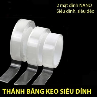 Băng Keo Siêu Dính (2 Mặt tái Sự Dụng)