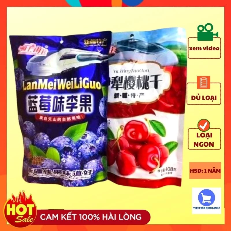 1 Gói 428Gam KẸO Ô MAI CHERRY VIỆT QUẤT MẬN