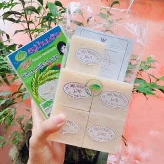 cục soap cám gạo thái lan dùng cho boy và mặt