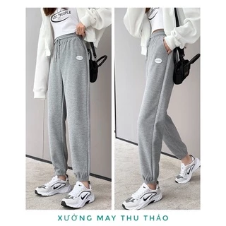 Quần Nỉ Tổ Ong Bo Gấu Hàn Quốc dáng Thể Thao Jogger