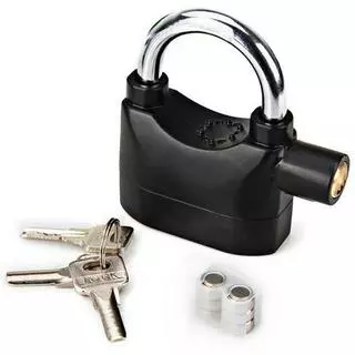 Ổ Khóa Chống Trộm Cao Cấp Alarm Lock Có Còi Báo Động màu đen