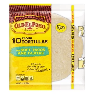 Vỏ bánh Tortillas hiệu Old El Paso - loại 10 Cái