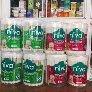 Bông tăm NIVA Cotton Buds cao cấp trẻ em.