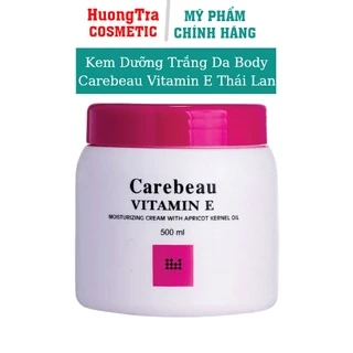 Kem dưỡng da Vitamin E Body Cream màu hồng 500g hiệu Carebeau Thái Lan