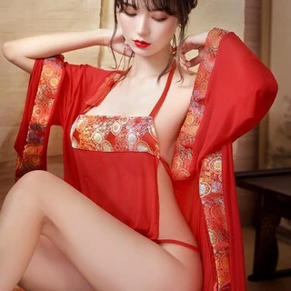 Set Bộ choàng + yếm Cosplay mỹ nhân Trung Hoa 1314 Sexy