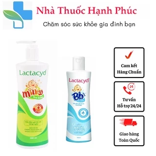 Sữa Tắm Gội Trẻ Em Lactacyd Milky , Lactacyd BB Bảo Vệ, Nuôi Dưỡng Da và Tóc Bé Vượt Trội 500ml