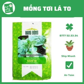 Mồng Tơi Xanh Lá To (20gr), Nảy Mầm Chuẩn Trên 90%