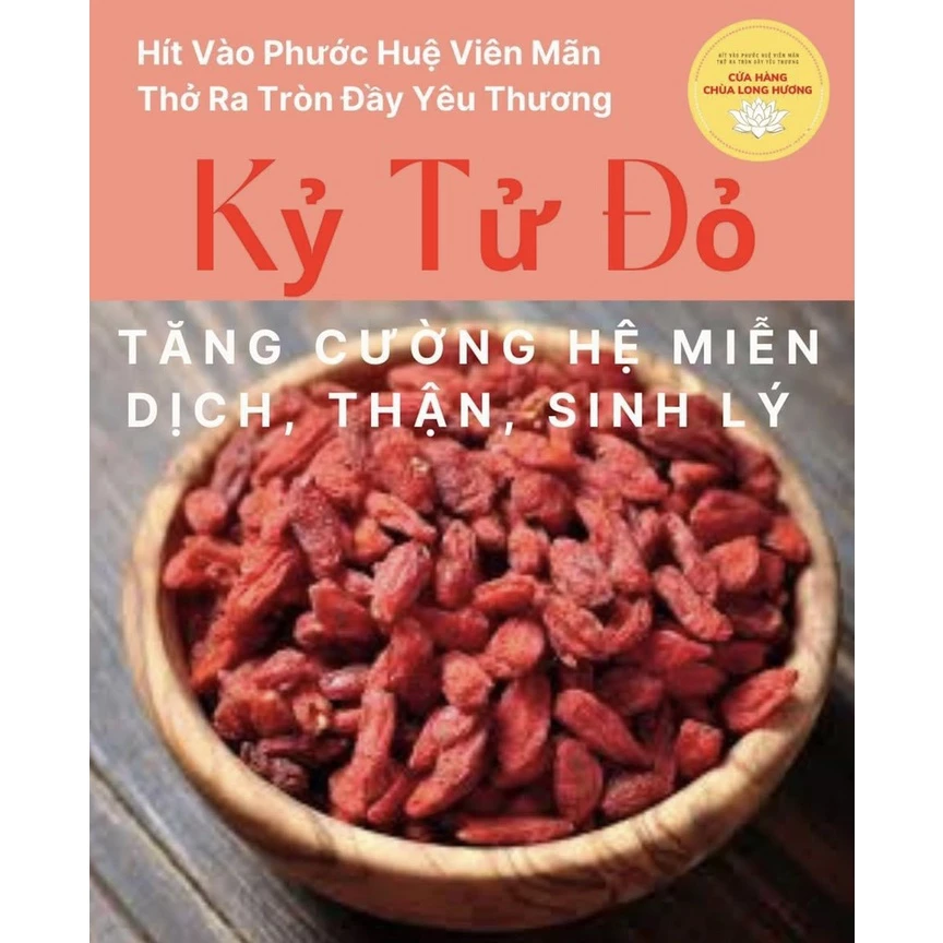 Kỷ Tử Đỏ Quy Nguyên 100g - Chùa Long Hương