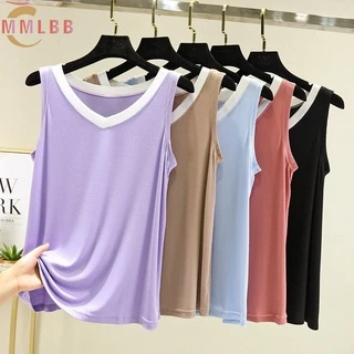 Áo Thun Tanktop Không Tay Cổ Chữ V Thời Trang Dành Cho Nữ