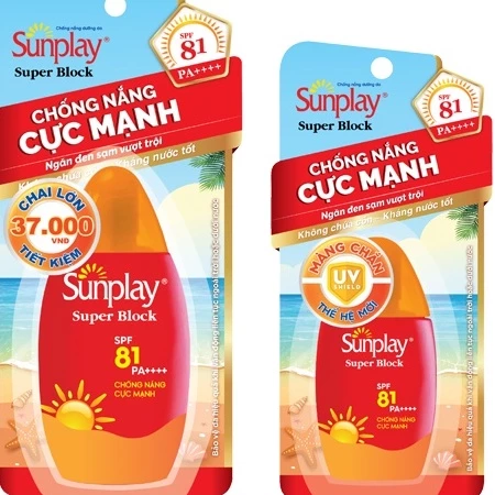 Sữa Chống Nắng Cực Mạnh Sunplay Super Block SPF 81 PA++++ 30g Kem Chống Nắng Sunplay