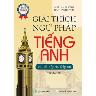 Sách - Giải Thích Ngữ Pháp Tiếng Anh Với Bài Tập Và Đáp Án (Bìa vàng) - ZEN