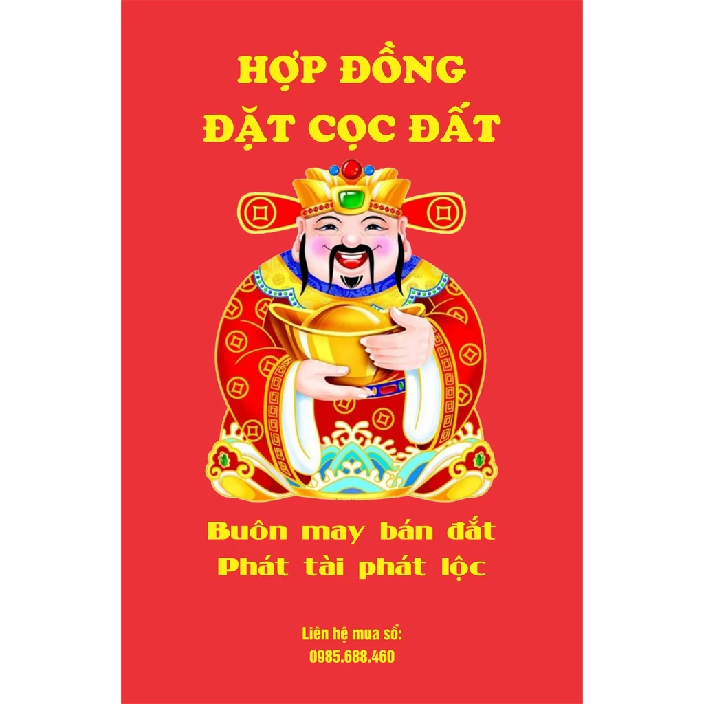 [Bộ SP] Hợp Đồng Đặt Cọc Nhà Đất 3 Liên Mới Nhất New - Chất Lượng Cao