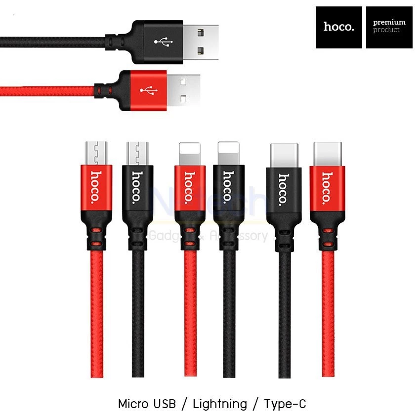 Cáp sạc nhanh Hoco X14 Micro Usb / Type C dây dù siêu bên chính hãng FREE SHIP