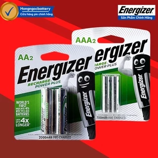 Vỉ 2 Viên Pin Sạc AA , Pin Sạc AAA Energizer - Hàng Chính Hãng