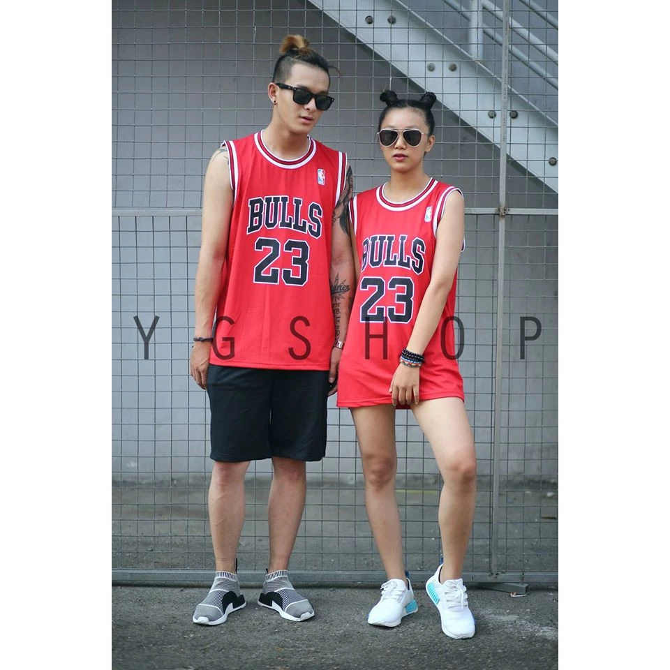 ÁO THỂ THAO 3 lỗ NAM NỮ UNISEX BÓNG RỔ BULL 23 mẫu 2021