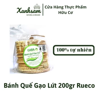 Bánh Quế Gạo Lứt 200gr Rueco - XanhSam Organic