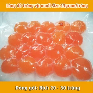 [VSATTP] Lòng đỏ trứng vịt muối size 13gr/trứng, 20-30 trứng/ bịch